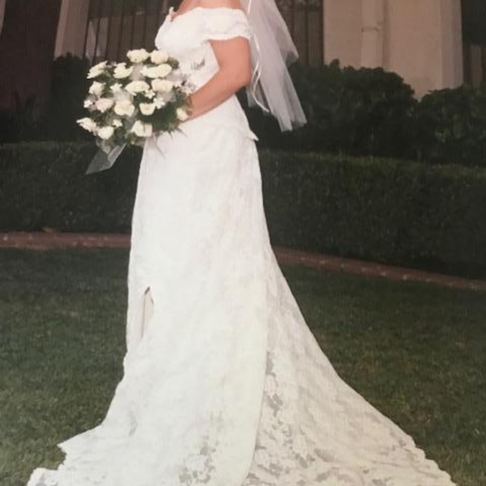 Beaded wedding gown
